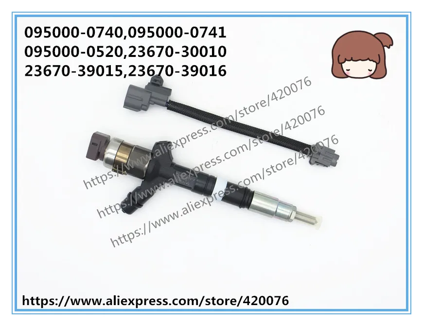 Подлинный и совершенно новый дизельный топливный инжектор 095000-0740 095000-0741 для LAND