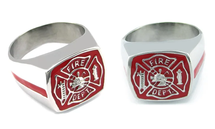 Бесплатная доставка панк нержавеющая сталь серебряный цвет черный красный эмаль