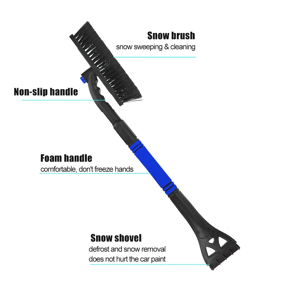 

Car Snow Removal Shovel Retractable Snow Brush Scraping Glass Frost Snow Ice Scraper For Universal Car Vehicle Scraping Tool