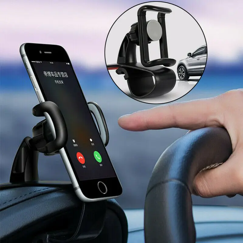 

1pc Car Phone Holder Universal Cell Phone GPS Car Dashboard Mount Phone Holder Stand Hud Clip On Cradle Phone Bracket