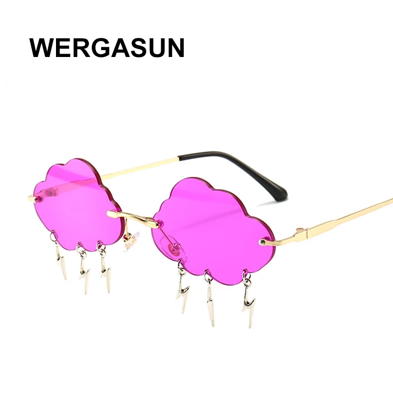Солнцезащитные очки WERGASUN женские без оправы брендовые Роскошные солнечные