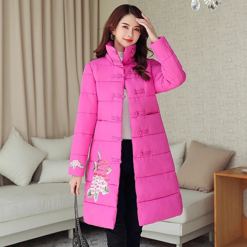 2019 Female Casual Winter Jacket Women Long Padded Women's Coat Outwear Autumn Parka Abrigos Mujer Invierno