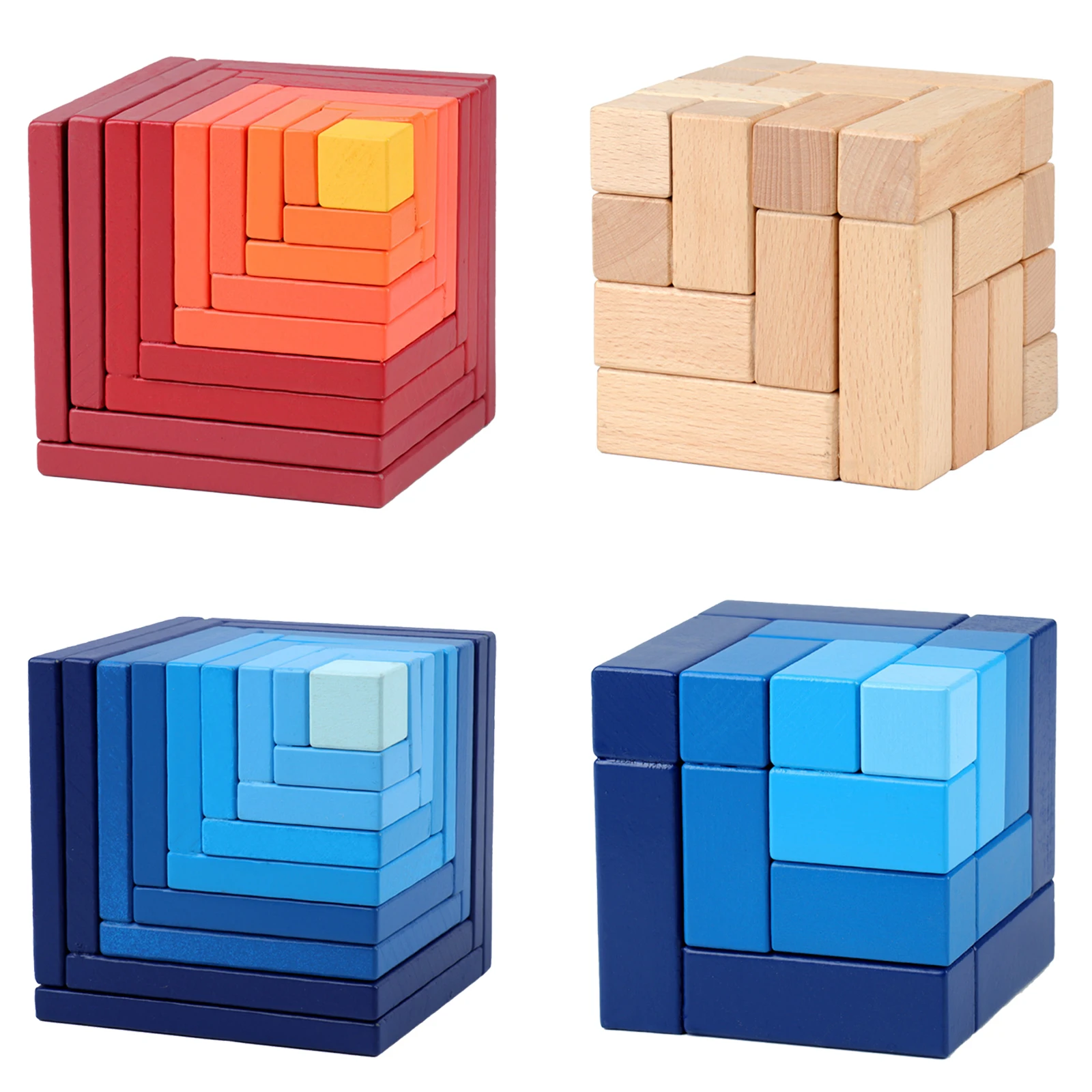 

Puzzle Cube Building Blocks Educational Tiles Toy Toys Age 4-6 Years