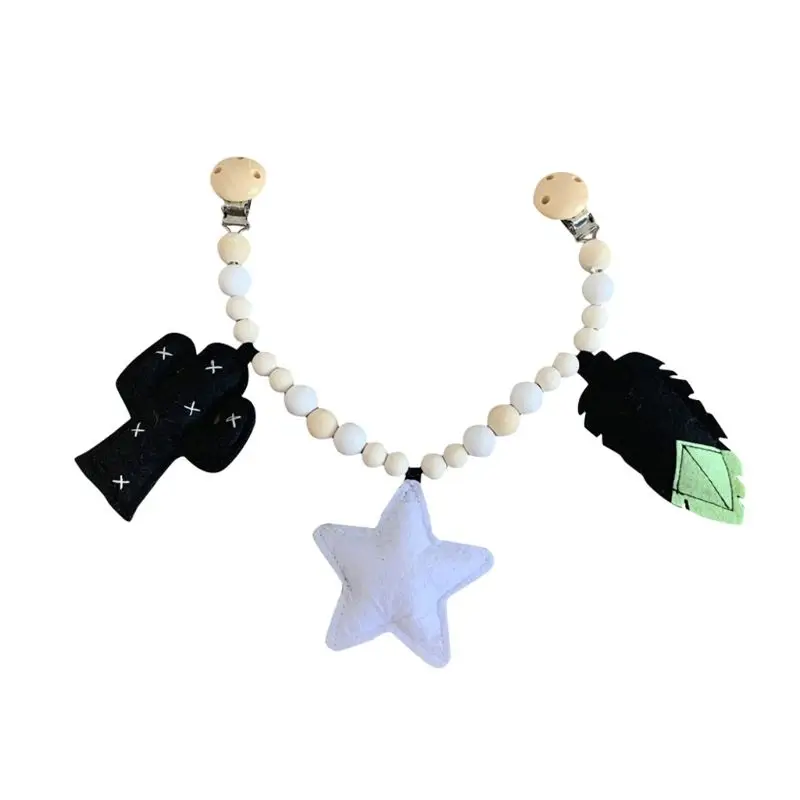 

Baby Pacifier Clip Chain Pram Mobile Rattle Stroller Bed Bell Toys Nipple Holder