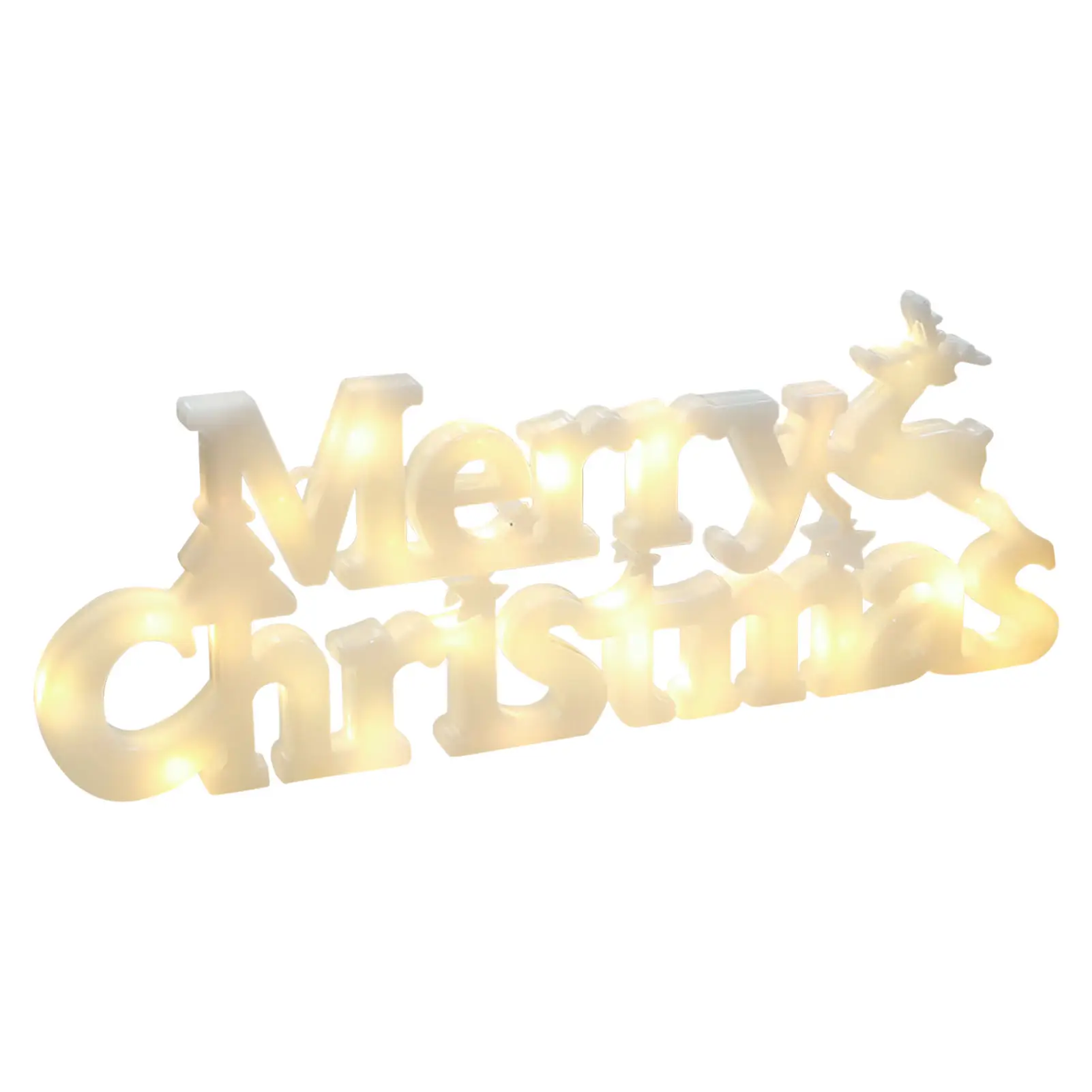 

Christmas Decoration 2022 New Year Xmas Merry Christmas LED Letter Tag Light String Fairy Garland Home Decoration Trendy
