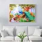 5D алмазная живопись сделай сам, вышивка крестиком, животное, павлин, мозаика ручной работы, полная квадратная, круглая вышивка, украшение для стен, ремесло, подарок