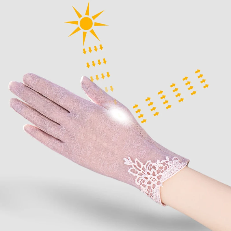 Новинка шелковая перчатка для женщин сексуальные летние кружевные короткие