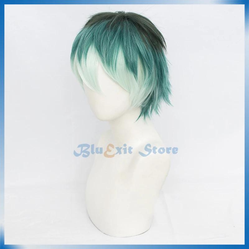 DRB Division Rap Battle Cosplay Wig Nurude Sasara Short Hair Green Synthetic Halloween |