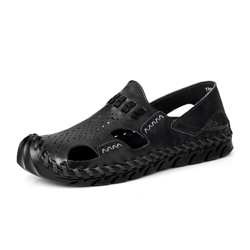 

uomo 2019 sandals-men summer big masculina ete sandals zandalias transpirables man para sandali homme casual shoes playa couro