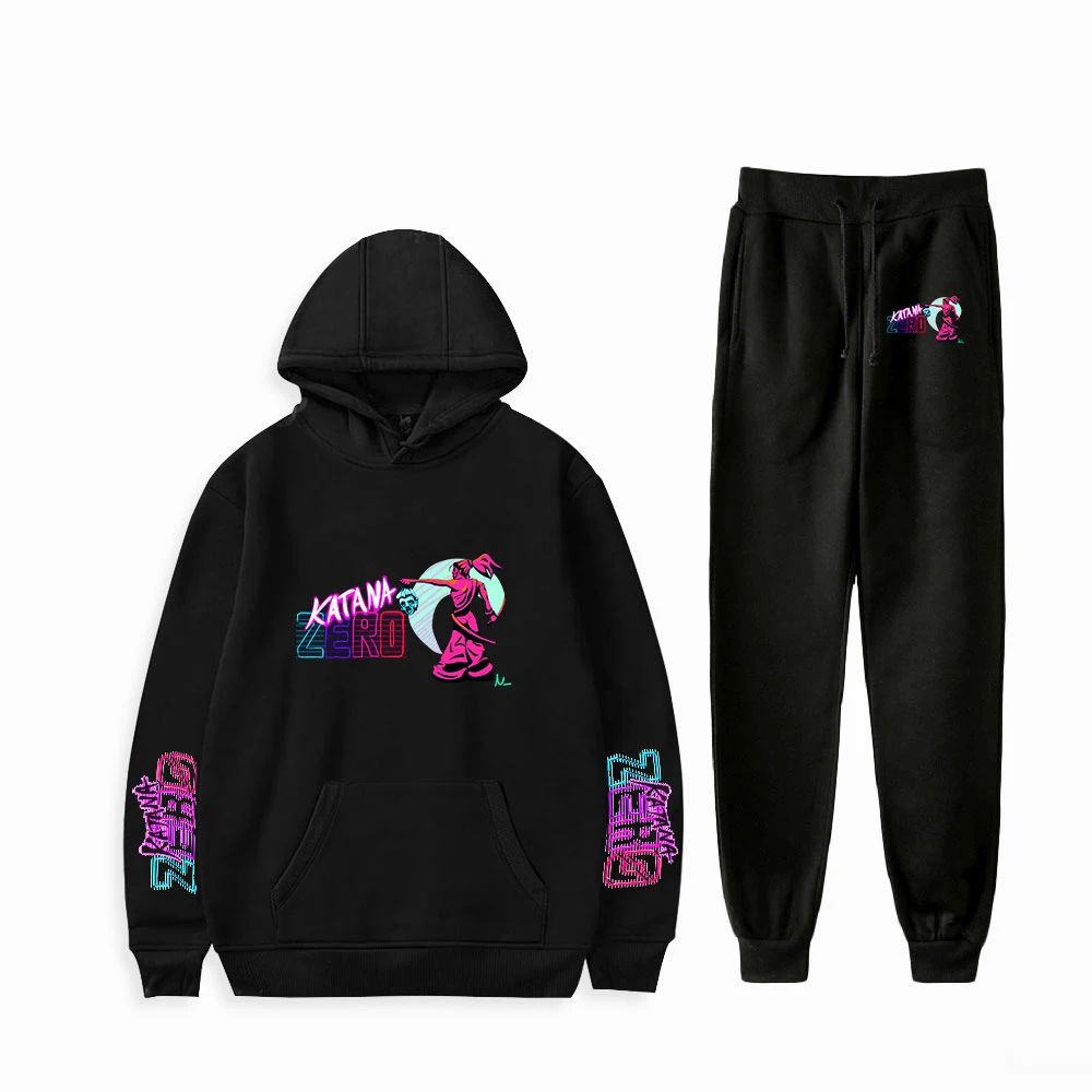 

Katana ZERO Two Piece Set Women/Men Long Sleeve Hoodies+Jogger Pants Hot Sale Casual Trendy Clothes