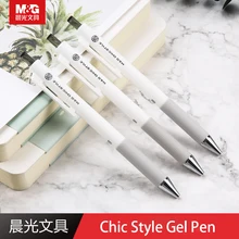M&G AGPH9101 Chic Style Gel Pen 0.38MM Bullet Type Black Pen Press Type School Supplies Office Supplies Signature Pen Stationery
