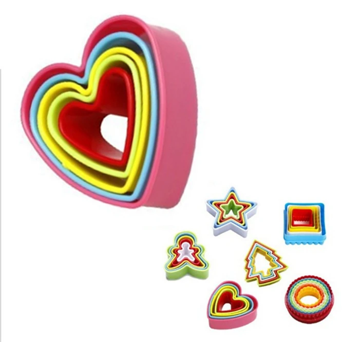 

5 шт./компл. пищевая форма для печенья сердце кексы Плесень Маффин выпечки антипригарные и термостойкие многоразовые формы для торта Маффин ...