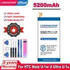 Аккумулятор для телефона LOSONCOER 5200 мАч B2PZF100 для HTC Ocean Note U-1w U Ultra U-1u, батареи для телефона, бесплатные инструменты, наклейки
