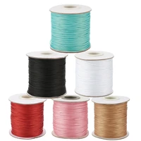0 5mm 0 8mm waxed polyester cord string rope strap beading cord waxed thread fit bracelet diy jewelry making about 185yardsroll