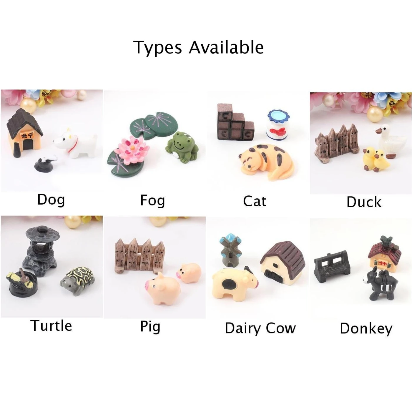 3 шт. мини домик для свинки собаки из смолы сказочные садовые украшения декор