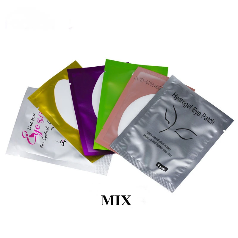 MIX Накладки для глаз накладки для ресниц 50/500 пар накладки для глаз накладки для ресниц накладки для наращивания ресниц Накладные наклейки для Ресниц Бумага - Цвет: MIX