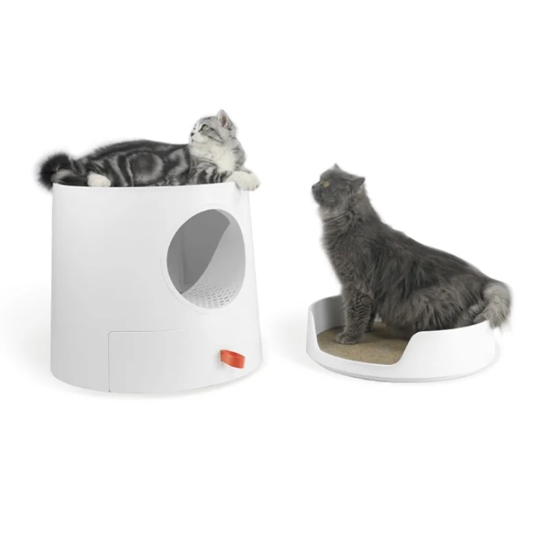 

Cat Litter Box Upper and Lower Double Layer Fully Enclosed Drawer Type Cat Litter Box Large Anti-odor Anti-splash Cat Toilet