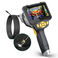 dual lens endoscope camera handheld with 4 3 inches screen borescope camera rigid endoscopic camera engine drain pipe inspection