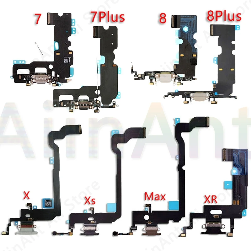 Шлейф для зарядки AiinAnt с USB портом и микрофоном|flex cable|port connectorcharger port |
