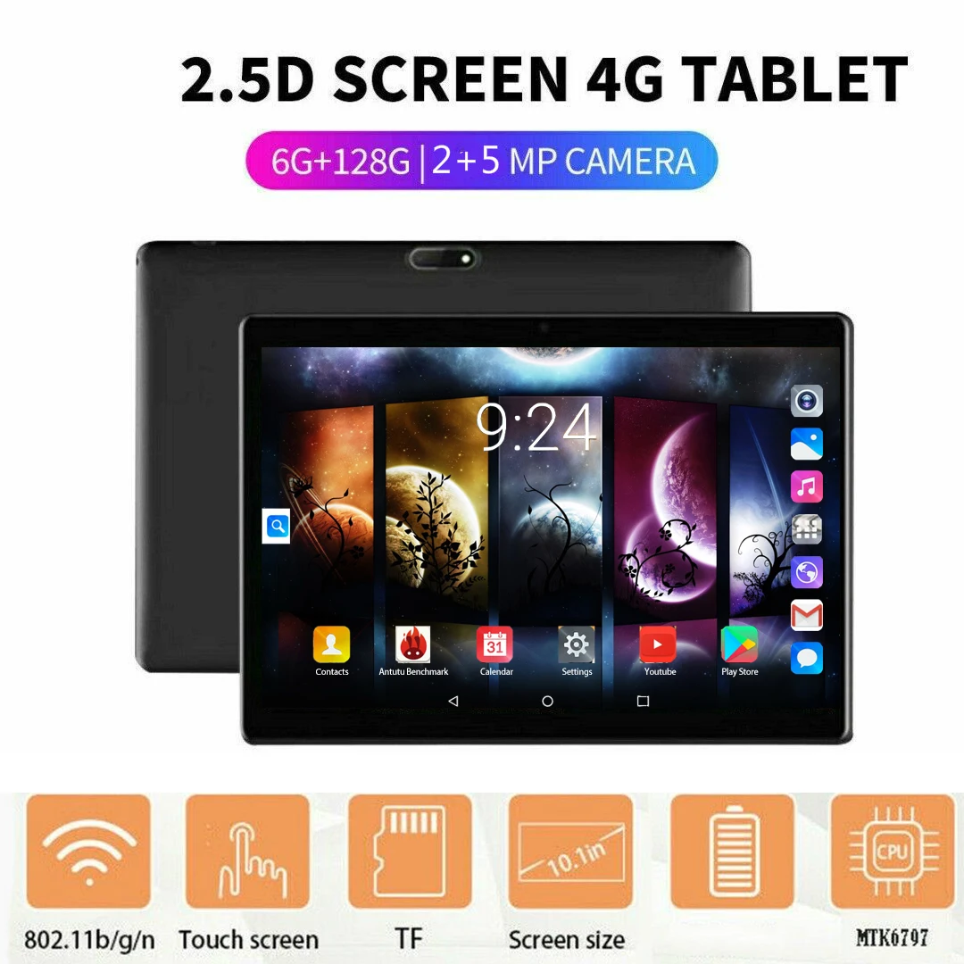   2.5D  4        10-   Octa Core 6  + 128  1280*800 IPS  WI-FI Android 8, 0 GPS