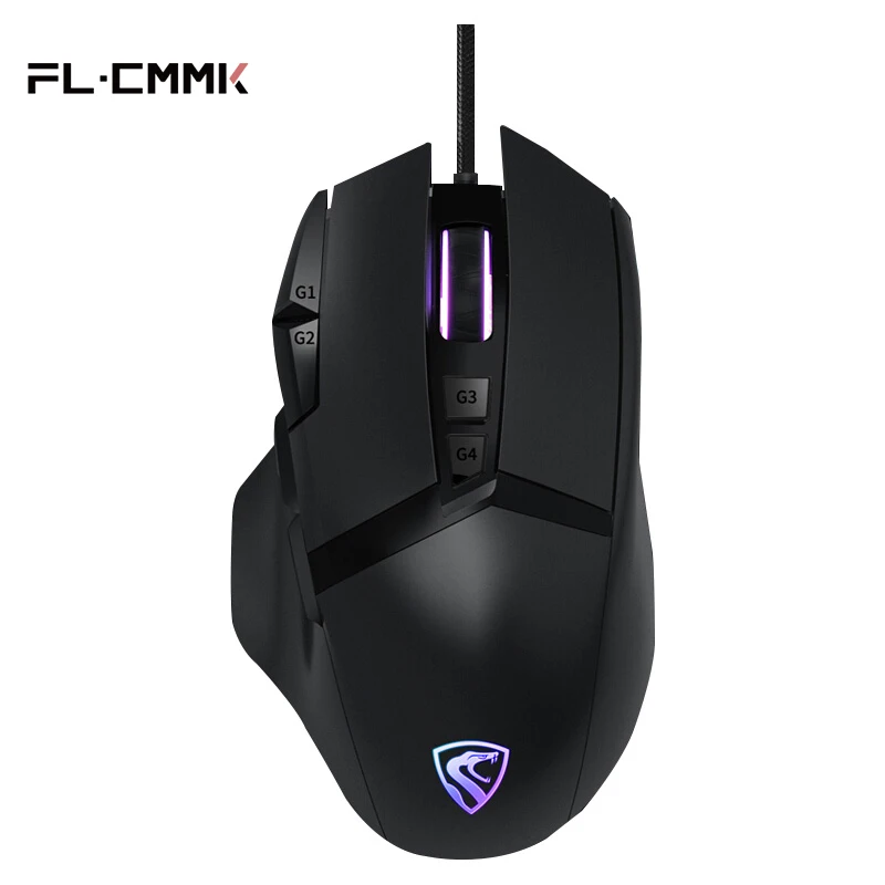 

FL·ESPORTS G51 Full-Color RGB Gaming Luminous Competitive Mouse Macro Custom Programming Aid CF LOL Eating Chicken Tool