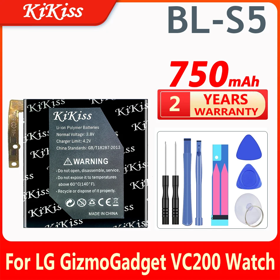 

Запасная батарея KiKiss 750 мАч для LG gizmoгаджет VC200, аккумуляторы для часов