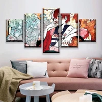 5 piece wall art canvas prints japanese anime manga posters pictures modern living home decor bedroom decoration paintings