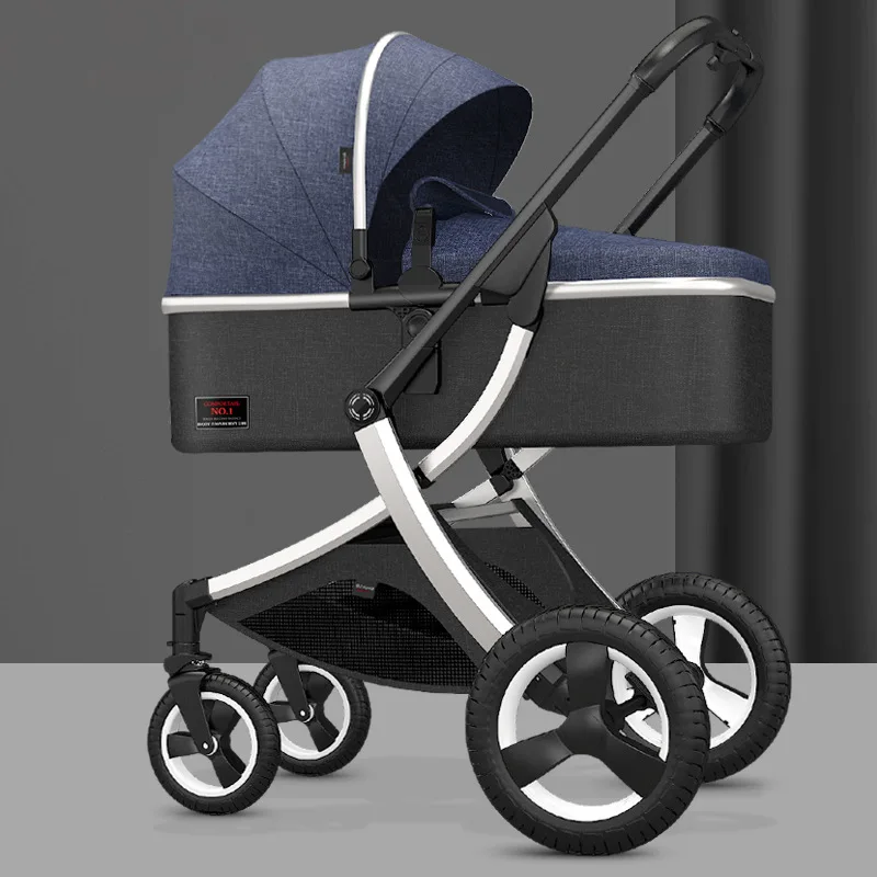 

8.9Kg Reversible Luxury Baby Stroller 2 in 1 Portable High Landscape Stroller Hot Mom Pink Stroller Travel Pram Infant Pushchair