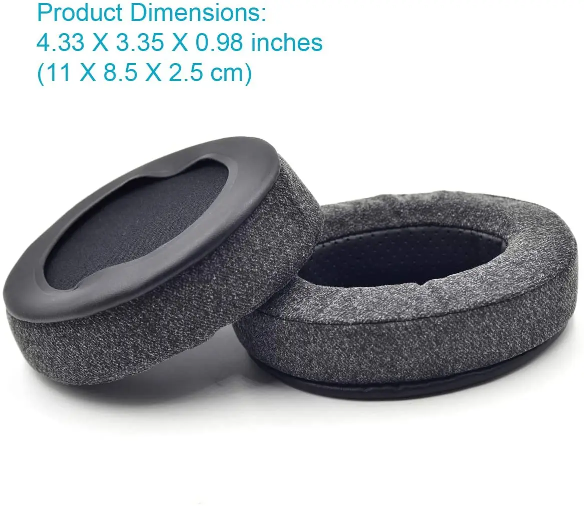 Upgrade Ear Pads Replacement Gray Compatible with Audio-Technica M20 SX1 M30 M40 M40X M40s M50 MSR7 PRO5 WS770 T500 Headphone enlarge