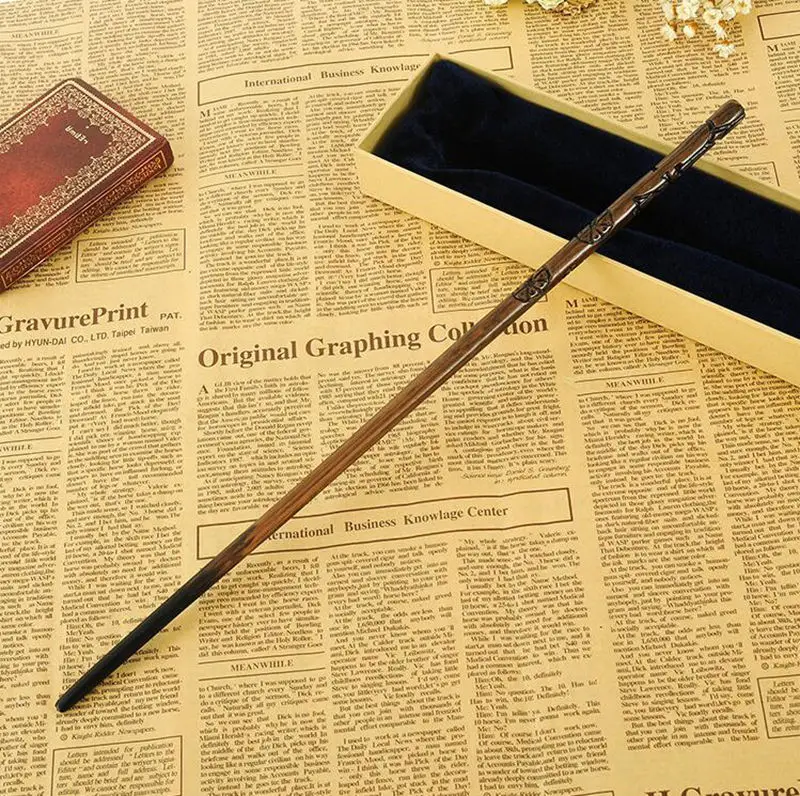 Оригинальная версия металлический сердечник Deluxe COS Colsplay Core Luna Voldemort Гермиона Волшебная волшебная палочка подарочная упаковка
