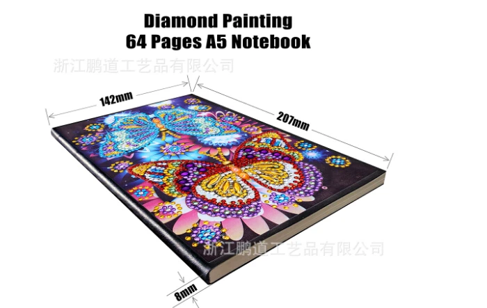 105 Алмазный альбом для рисования Diy stick drill A5 notebook 64 page nb1 точечная игрушка-сверло |