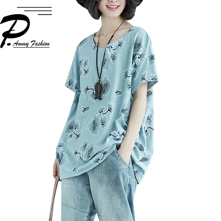 2020 женская летняя модная свободная футболка с коротким рукавом и боковыми