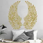 Настенная Наклейка с крыльями ангела, настенная наклейка с крыльями птицы, домашний декор, съемная Настенная роспись для спальни HJ964