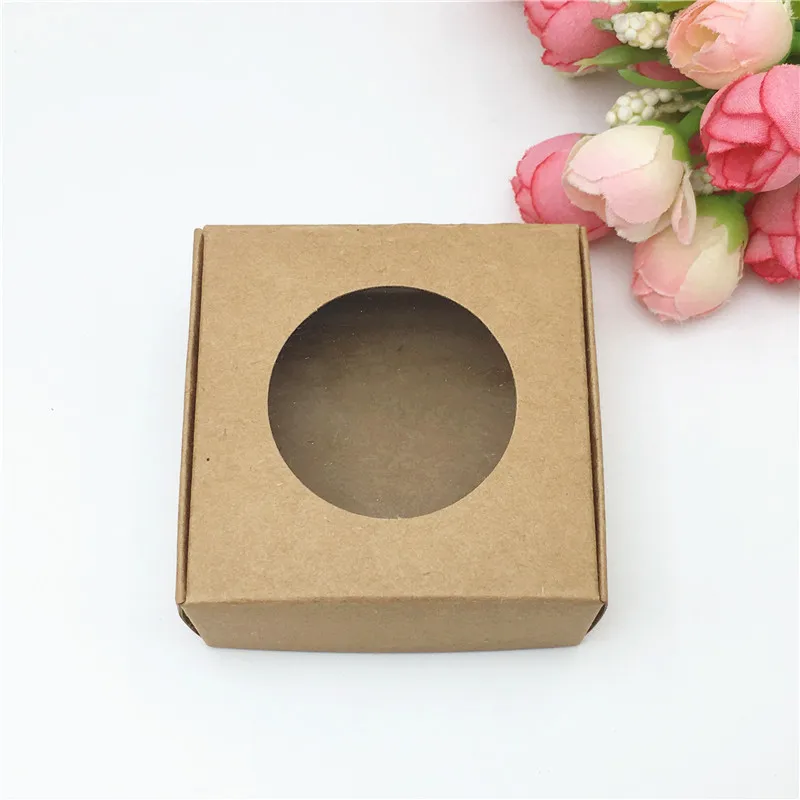 50 шт. 6,5x6,5x3 см подарочные коробки с модным принтом "Handmade with love" бумажные коробки для ювелирных изделий чехол для дисплея с индивидуальным логотипом - Цвет: C 7