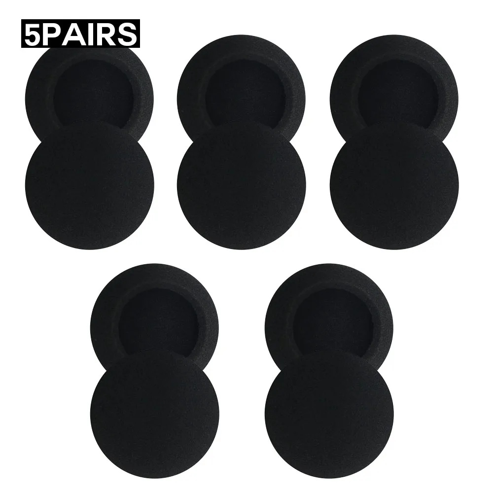5pairs PUHPOWEE мягкий Поролоновый спонж для Philips SHS390 наушники наволочка Подушка гарнитура - Цвет: 5pairs