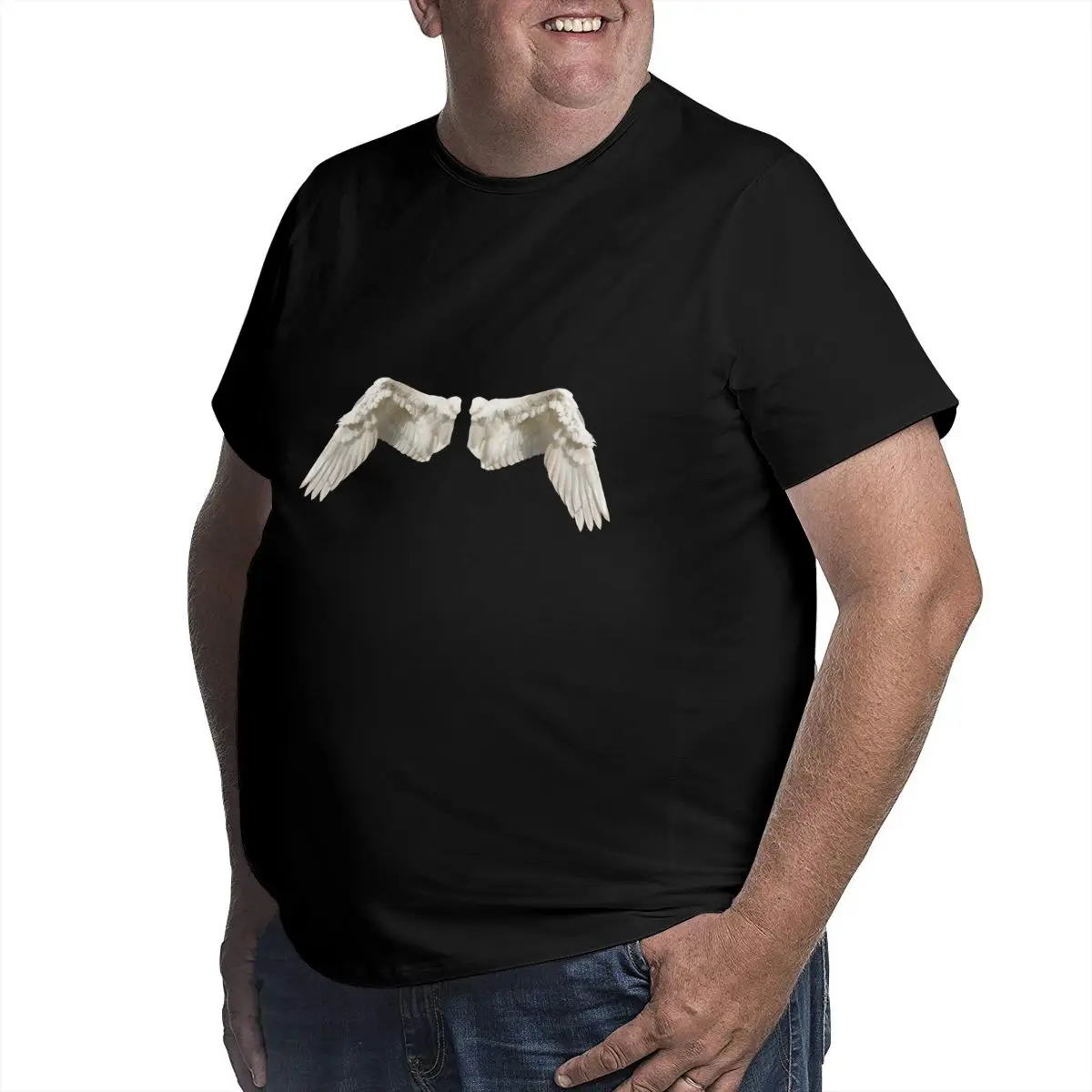 Мужская футболка большого размера с изображением сказочной сказки крыльев