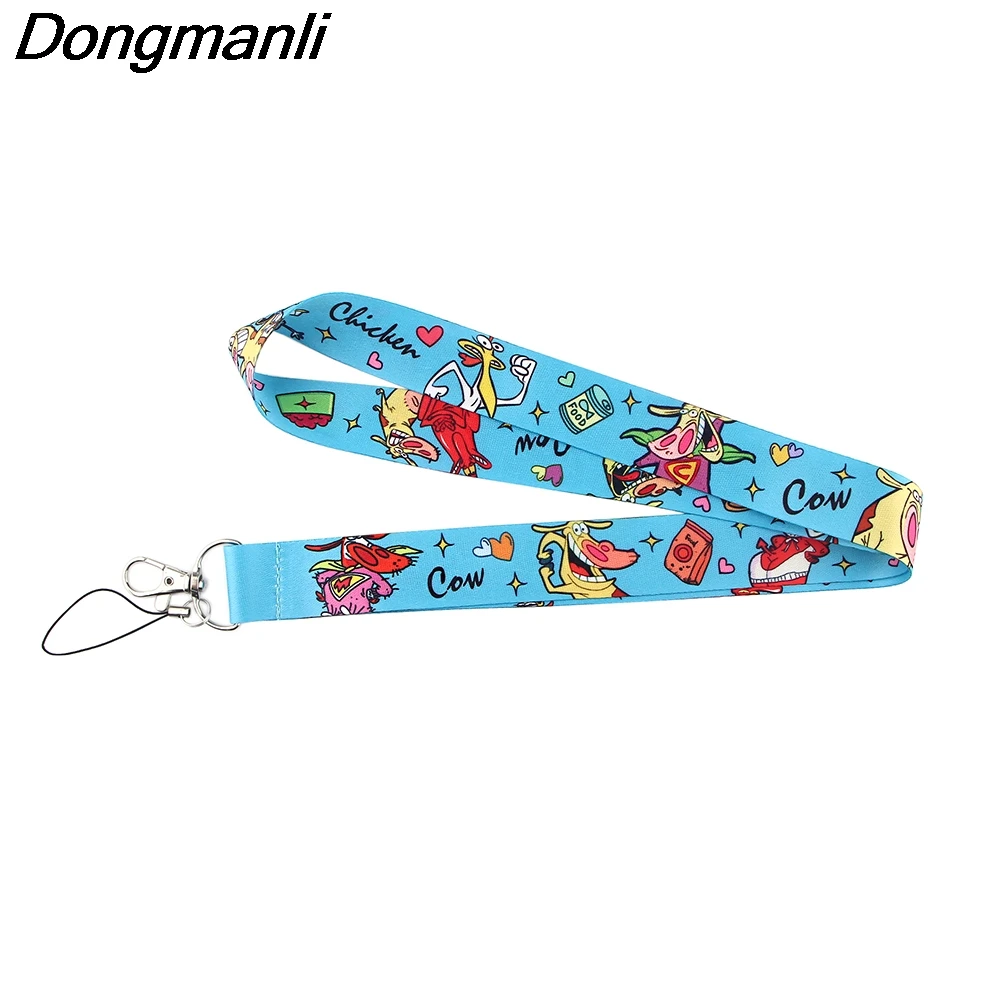 

BG364 Dongmanli Cow Anime Neck straps Lanyards for key ID Card Pass Gym Cellphone USB badge holder DIY Hanging Rope