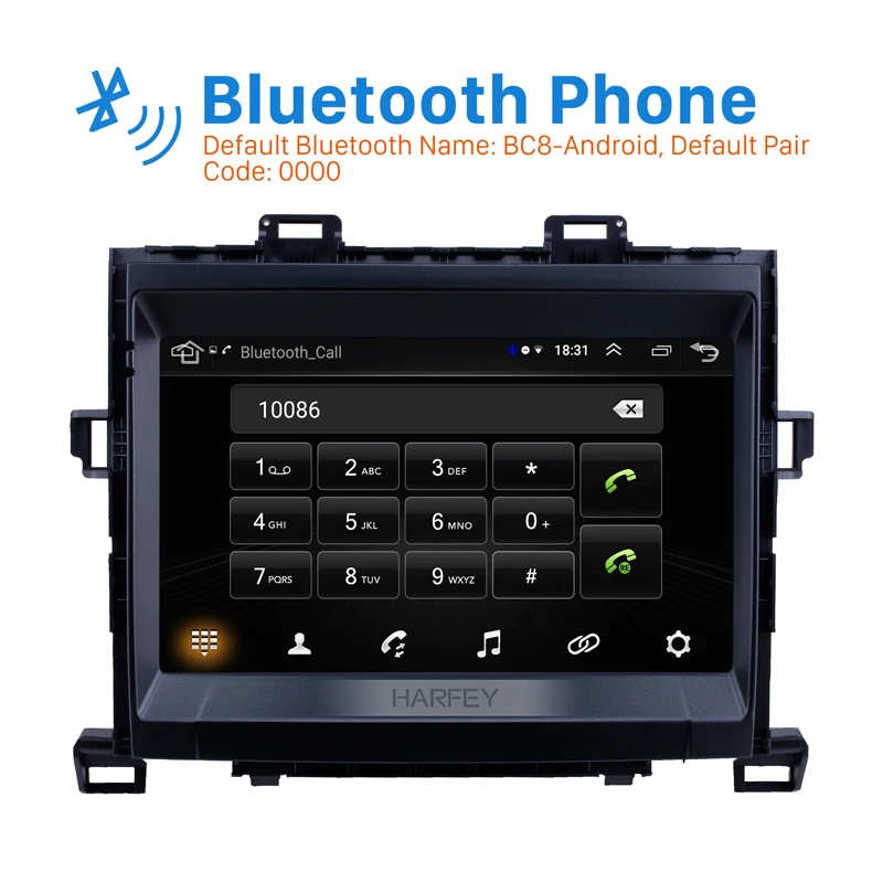 Автомобильный мультимедийный проигрыватель Harfey HD 8 &quot Android 1 GPS Авторадио Navi 3G Wi Fi