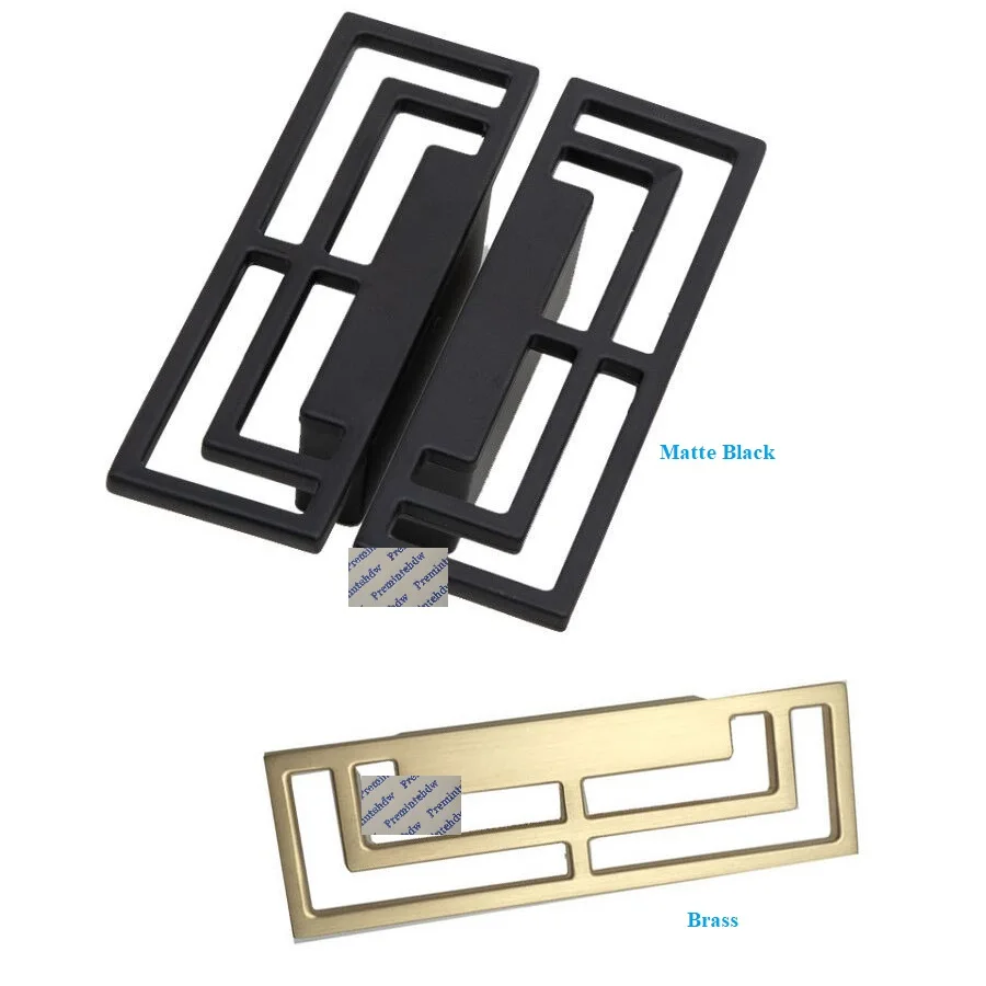 2 шт. (1 пара)/Лот Цинковый прямоугольный квадратный ажурный шкаф для мебели