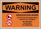 Оловянный знак 8x1 2 Предупреждение ющие ремонтные работы, не входят в рабочую зону OSHA, внешний ярдовый знак от SiYooca