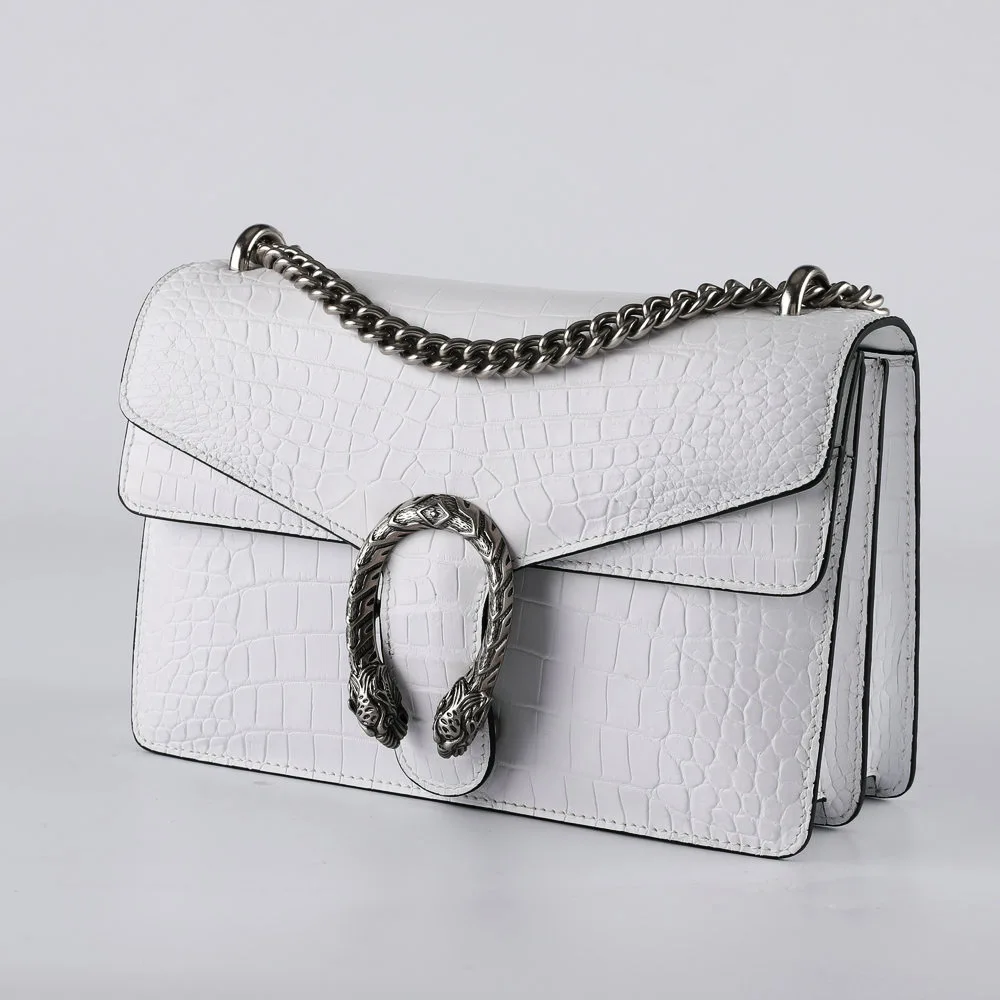 

new Design fashion alligator skin women's bag leather chain Single Shoulder Messenger luxury replica designer free shipping