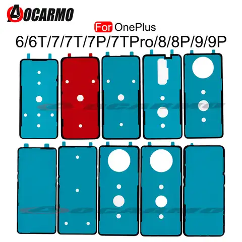 Клейкая лента на заднюю крышку аккумуляторной батареи для OnePlus 6 6T 7 7T 7Pro 9 9r 9RT 8 Pro 1 + 8 Nord 8T, запасная часть