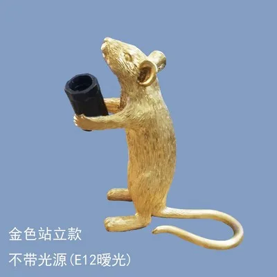 Скандинавские смолы SELETTI лампы в форме компьютерной мыши стол Черное золото домашние декоративные вечерние атмосферу фантастический подарок книжный шкаф спальня гостиная - Цвет корпуса: Gold Crawl
