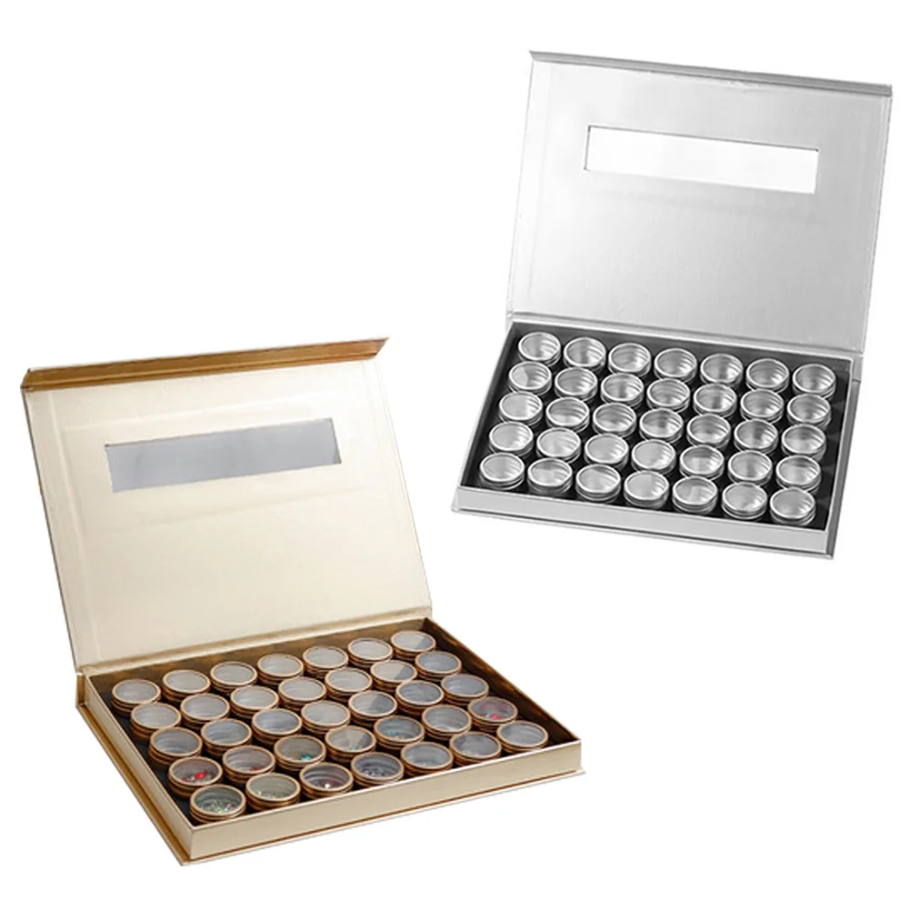 

Jewelry Organizer Case Earring Storage Makeup Jewelry Box Diamond Box 42 Grid Jewelry Tray With Lid Transparent For DIY Craft