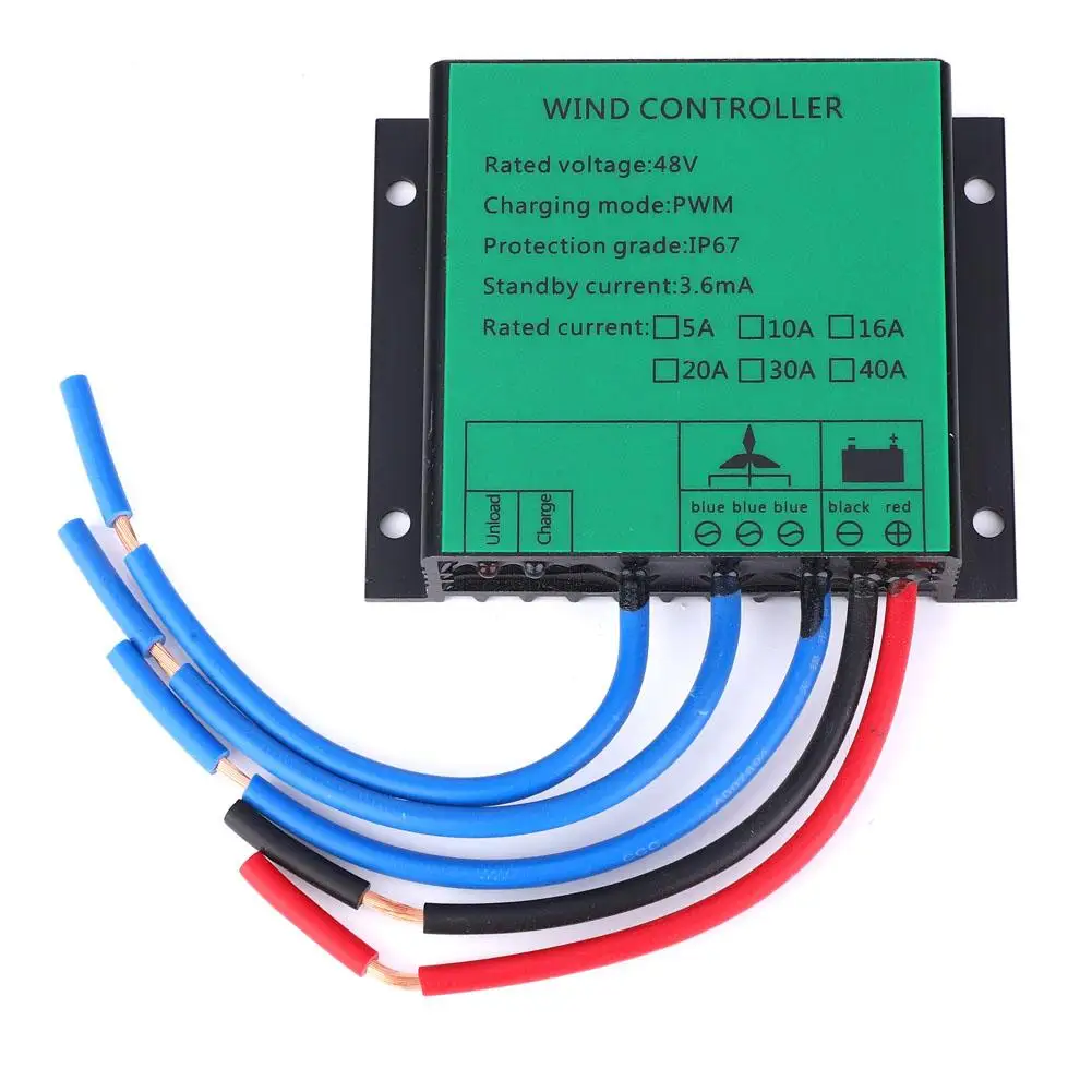 Waterproof Wind Generator Controller PWM Aluminium Alloy with Light-Emitting Diode 48V 600W 15A | Строительство и ремонт