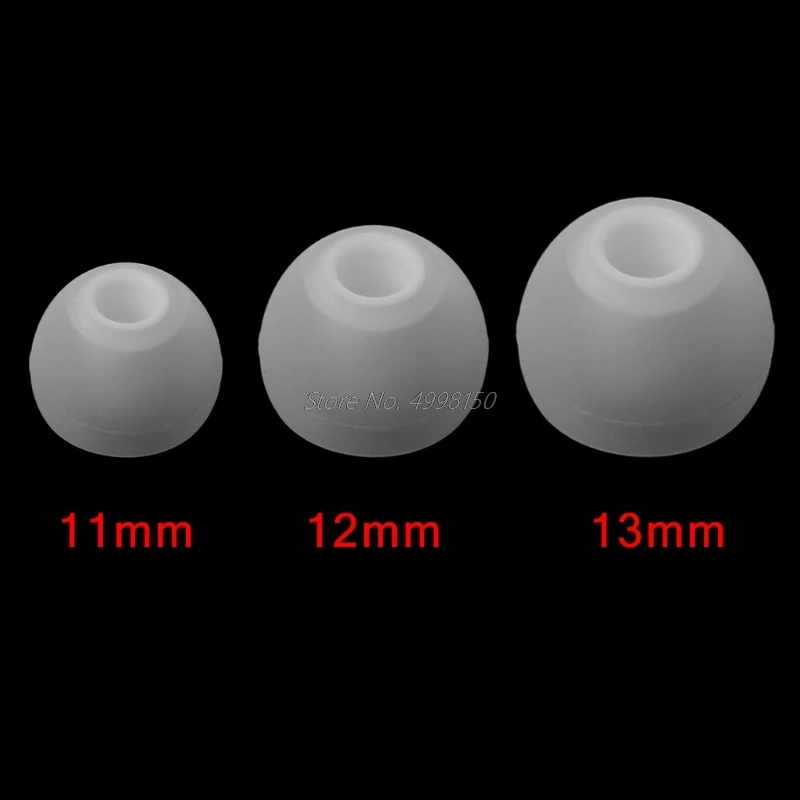 1 пара прозрачные силиконовые наушники сменные вкладыши наконечники для
