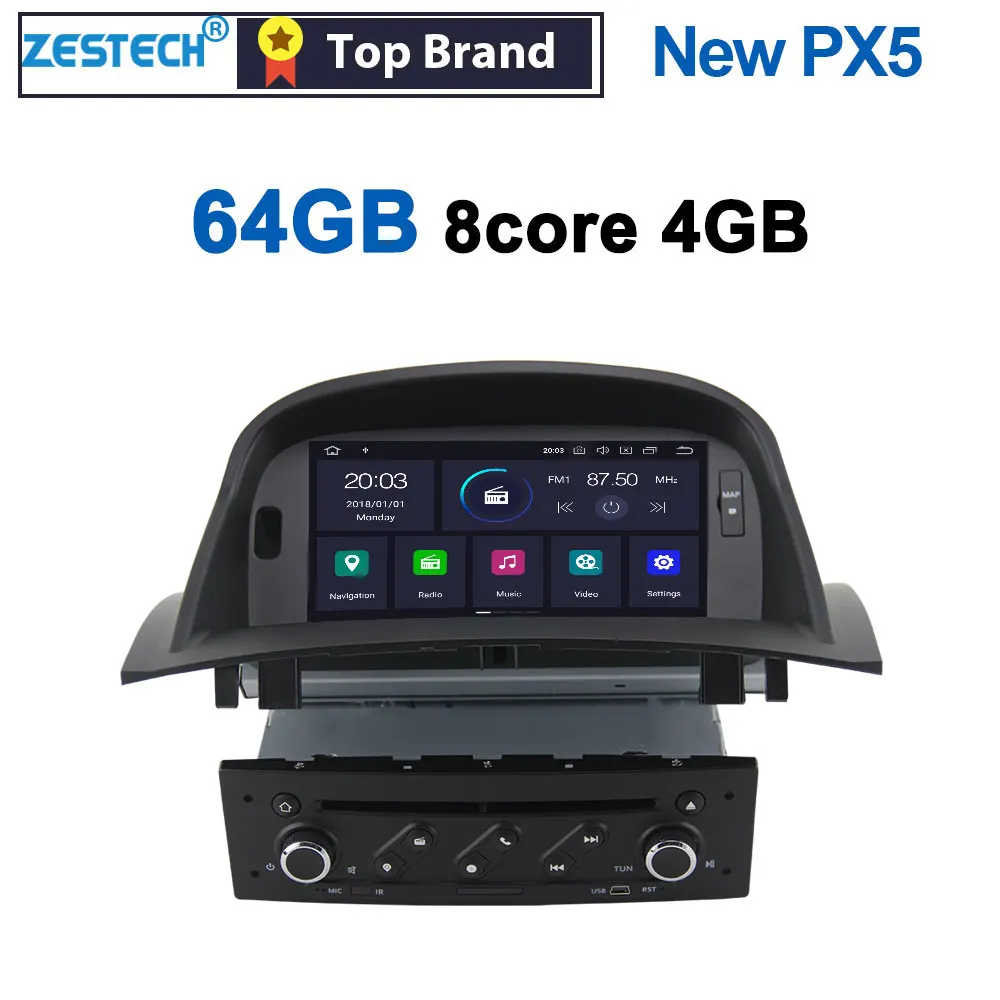 Автомагнитола 1DIN Android 10 автомобильный DVD плеер для Renault Megane 2 ii / 3 iii автомагнитола с