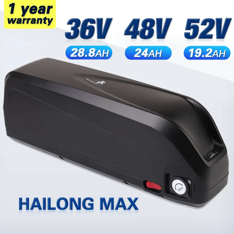 Оригинальный литий ионный аккумулятор для электровелосипеда Hailong 48 В 36 52 в 20 Ач