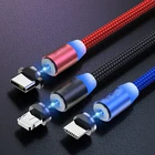 Магнитный зарядный кабель USB Type-C для Xiaomi Redmi 8,8A,K20,K20 Pro,Note 7,Note7 Pro,Note 7S,Note 8,Note 8T