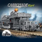 PANLOS 628008 военный немецкий Карл тяжелый танк строительные блоки для строительства строительной железной дороги Танк солдат Кирпичи игрушки для детей подарок